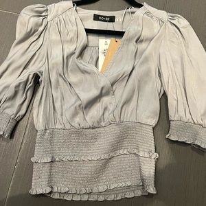 NWT DO+BE Grey TOP